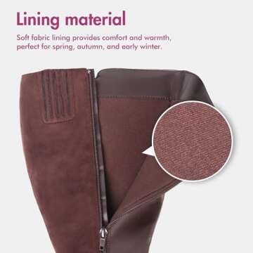 Hawkwell Extra Wide Calf Knee High Boots - Stylish & Comfortable