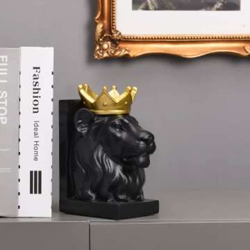 Kakizzy Lion Bookends - Elegant Decorative Bookends