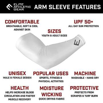 Elite Athletic Gear Faith Compression Arm Sleeve - Individual Size