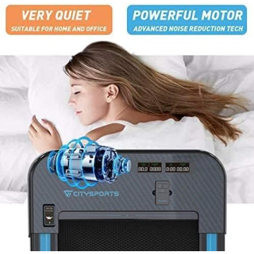 CITYSPORTS Under Desk Treadmill for Home & Office Fitness