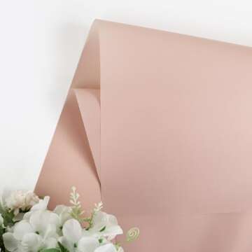 NESCCI Waterproof Flower Wrapping Paper - Elegant Bouquet Use