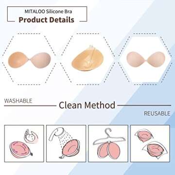 MITALOO Silicone Sticky Bra for Effortless Comfort and Style