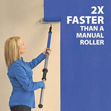 Wagner Spraytech HomeRight PaintStick EZ-Twist C800952.M Paint Roller Applicator, Interior Painting Tool, Holds Paint in Handle, 18 oz. Capacity