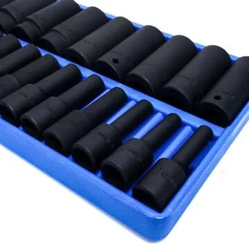 Genius Tools 25 Piece Deep Impact Socket Set TF-425MD