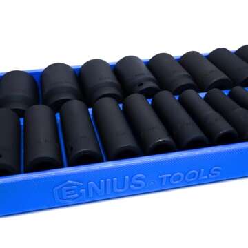 Genius Tools 25 Piece Deep Impact Socket Set TF-425MD