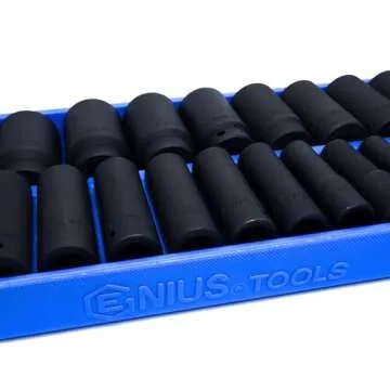 Genius Tools 25 Piece Deep Impact Socket Set TF-425MD