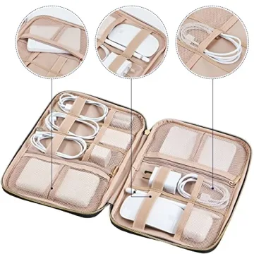 NISHEL Travel Cord Organizer Case for Tech Essentials