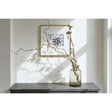 Set of 6 Brass Gold Snowflake Ornaments for Any Occasion