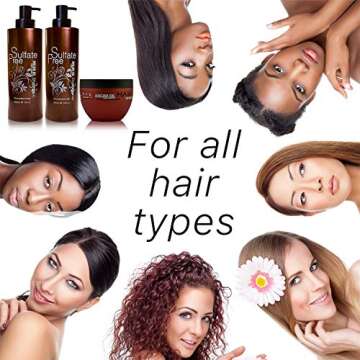 BINGO Moroccan Argan Oil Shampoo & Conditioner Set for All Hair