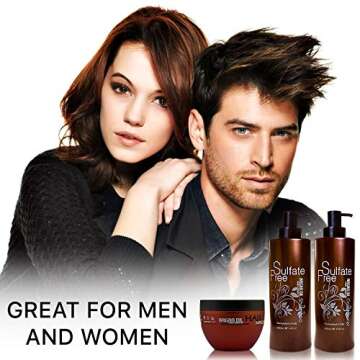 BINGO Moroccan Argan Oil Shampoo & Conditioner Set for All Hair