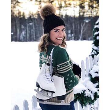 American Athletic Shoe Women's Tricot Lined Ice Skates