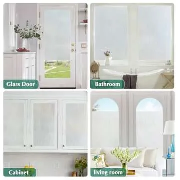 Coavas Static Cling Window Privacy Film for Home & Office