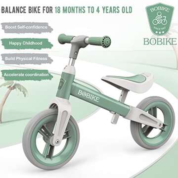 Bobike Toddler Balance Bike for Kids Age 1 to 6 Adjustable
