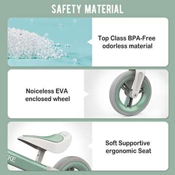 Bobike Toddler Balance Bike for Kids Age 1 to 6 Adjustable