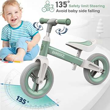 Bobike Toddler Balance Bike for Kids Age 1 to 6 Adjustable