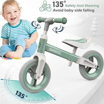 Bobike Toddler Balance Bike for Kids Age 1 to 6 Adjustable