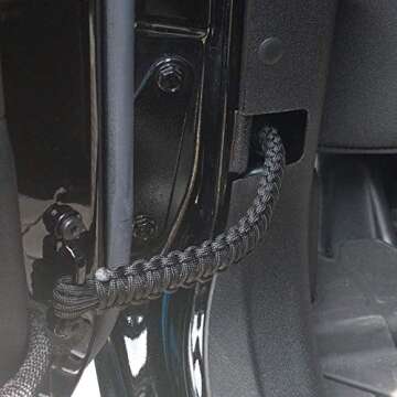 Universal Paracord Headrest Grab Handles for Safety