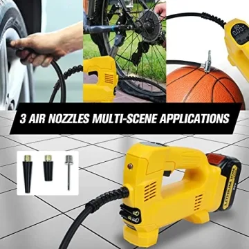 Portable Cordless Tire Inflator for Dewalt 20V Battery