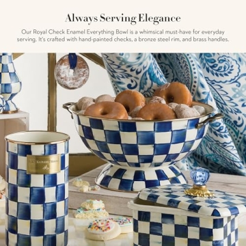 Mackenzie-Childs Enamel Bowl for Stylish Serving