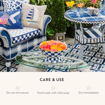 Mackenzie-Childs Enamel Bowl for Stylish Serving