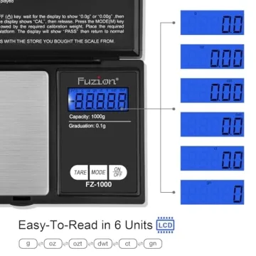 Precision Pocket Scale 1000g- Perfect for Cooking & Travel