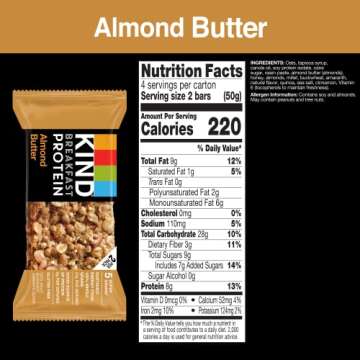 KIND Breakfast Protein Bars with Almond Butter - Healthy Snacks, 32 Count