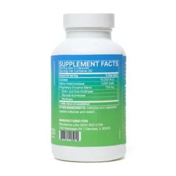 Microbiome Labs Digestion Bundle for Adults + Pets - FODMATE Digestive Enzymes (120 Capsules) + FidoSpore Probiotic for Dogs and Cats (30 Capsules)