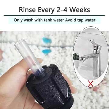 AQUANEAT 3 Pack Aquarium Bio Sponge Filter Breeding Fry Betta Shrimp Nano Fish Tank (Small up to 10Gal)