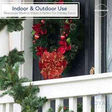 Royal Imports Organza Glitter Wired Sheer Christmas Ribbon - 2.5" (#40) Snowflake Design for Floral, Craft, Holiday Decoration, 50 Yard Roll (150 FT Spool) - Ivory with Gold Edges