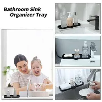 MicoYang Silicone Soap Dish with Drain Spout for Kitchen & Bath