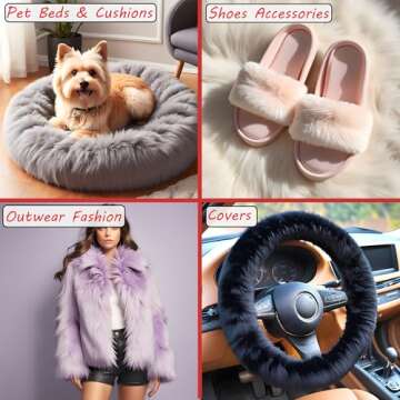 Barcelonetta Faux Fur Fabric for Sewing and Crafts - Pre-Cut