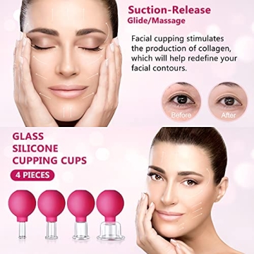 CFHBF 4 Size Facial Cupping Set for Youthful Skin