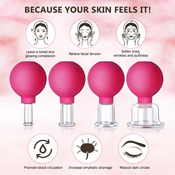 CFHBF 4 Size Facial Cupping Set for Youthful Skin
