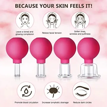 CFHBF 4 Size Facial Cupping Set for Youthful Skin