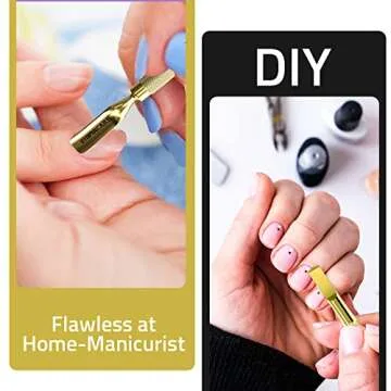 Utopia Care Cuticle Pusher Tool and Spoon Nail Cleaner - Professional Grade Stainless Steel Cuticle Remover and Cutter - Durable Manicure and Pedicure Tool - for Fingernails and Toenails (Gold)