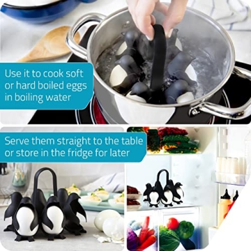 Peleg Design Penguin Egg Holder for Boiling & Storing Eggs
