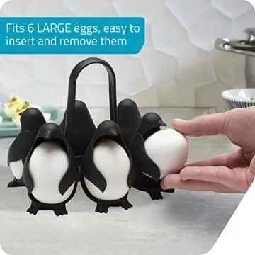 Peleg Design Penguin Egg Holder for Boiling & Storing Eggs