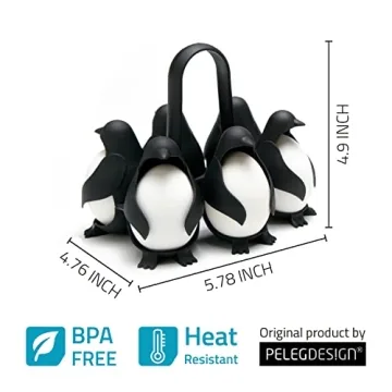 Peleg Design Penguin Egg Holder for Boiling & Storing Eggs