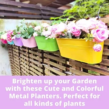 Colorful LaLaGreen Hanging Planters - 6 Pack for Decor