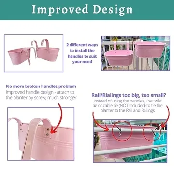 Colorful LaLaGreen Hanging Planters - 6 Pack for Decor