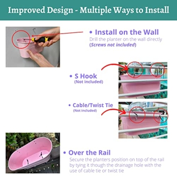 Colorful LaLaGreen Hanging Planters - 6 Pack for Decor