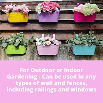 Colorful LaLaGreen Hanging Planters - 6 Pack for Decor