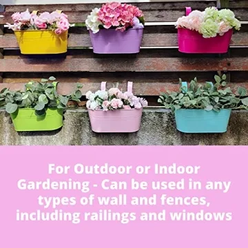 Colorful LaLaGreen Hanging Planters - 6 Pack for Decor