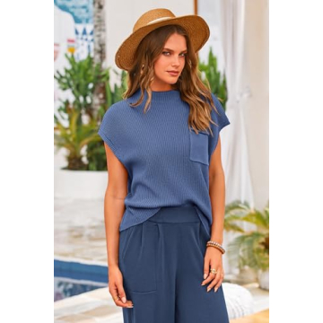 PRETTYGARDEN Women's Summer Knit Sweater & Pants Set