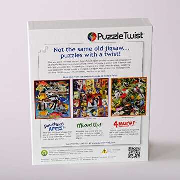 PuzzleTwist Jigsaw Puzzle | Moon Over Minneapolis | Something's Amiss! Series | 1000 Pieces | State Pride Family Pastime