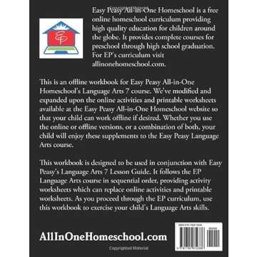 EP Language Arts 7 Workbook: Part of the Easy Peasy All-in-One Homeschool