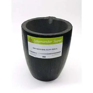 Salamander CRUIBLES A-8 Clay Graphite Melting Crucible Furnace MELT Silver Brass (LZ 8 UPS 10X10X10) NOVELTOOLS