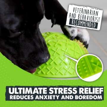 Mighty Paw Interactive Dog Lick Bowl, BPA-Free Silicone, Anxiety Relief, Dishwasher Safe, 2 Modes, 4...