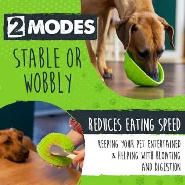 Mighty Paw Interactive Dog Lick Bowl, BPA-Free Silicone, Anxiety Relief, Dishwasher Safe, 2 Modes, 4 Textures, Dental Health