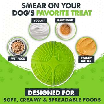 Mighty Paw Interactive Dog Lick Bowl, BPA-Free Silicone, Anxiety Relief, Dishwasher Safe, 2 Modes, 4 Textures, Dental Health